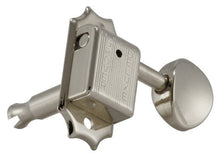 Load image into Gallery viewer, Grover 133N6 Deluxe Guitar Machines - Guitar Machine Heads, 6-in-Line, Bass Side (Left) - Nickel