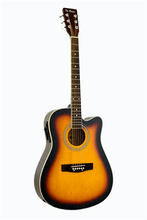 Load image into Gallery viewer, De Rosa USA Cutaway Acoustic-Electric Dreadnought Guitar Matte Finish-(6757583323330)
